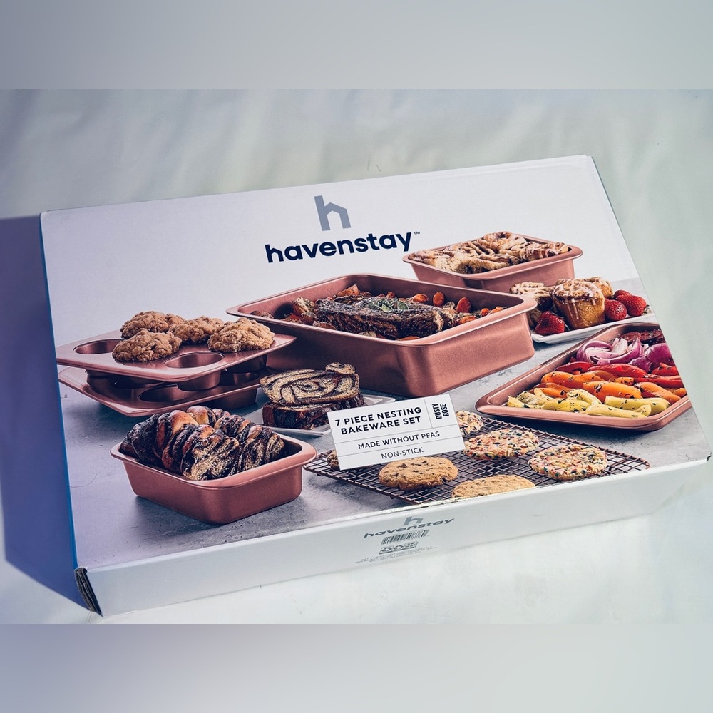 7-Piece Nesting Bakeware Set - Copper